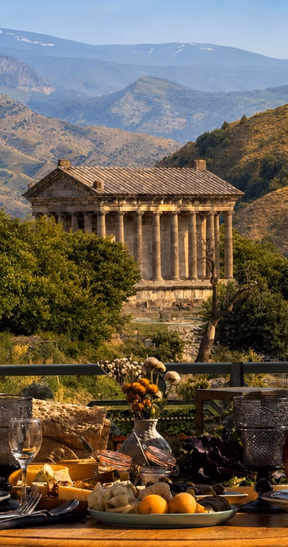 Garni temple view